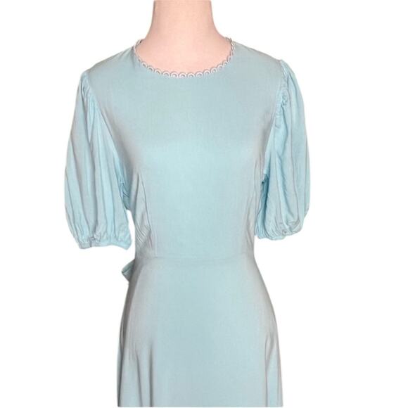 Women’s Alexia Admor IMOGEN Maxi Dress in Halogen Blue - Sz 8 - Picture 4 of 7